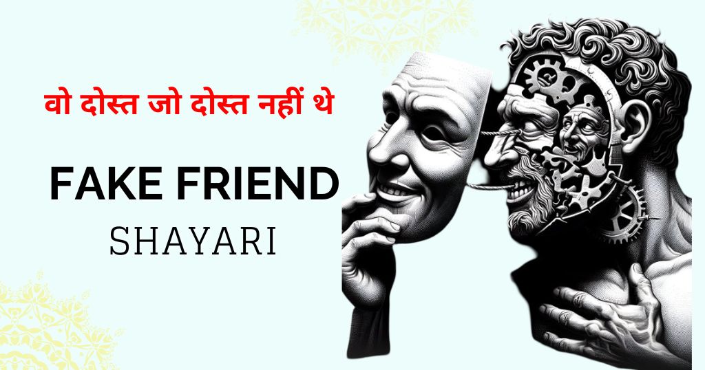 60+ Fake Friends Shayari in Hindi | वो दोस्त जो दोस्त नहीं थे 
