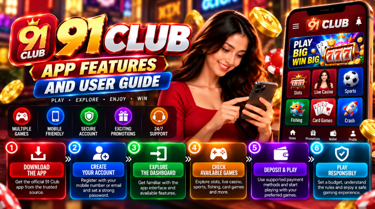 91 Club App Features and User Guide